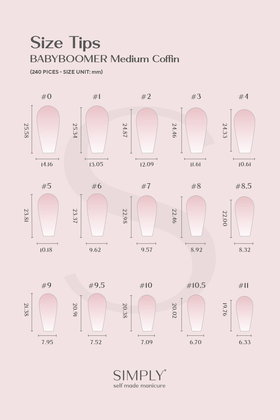Soft gel press on Tip Natural Short Oval 04 – Image 3