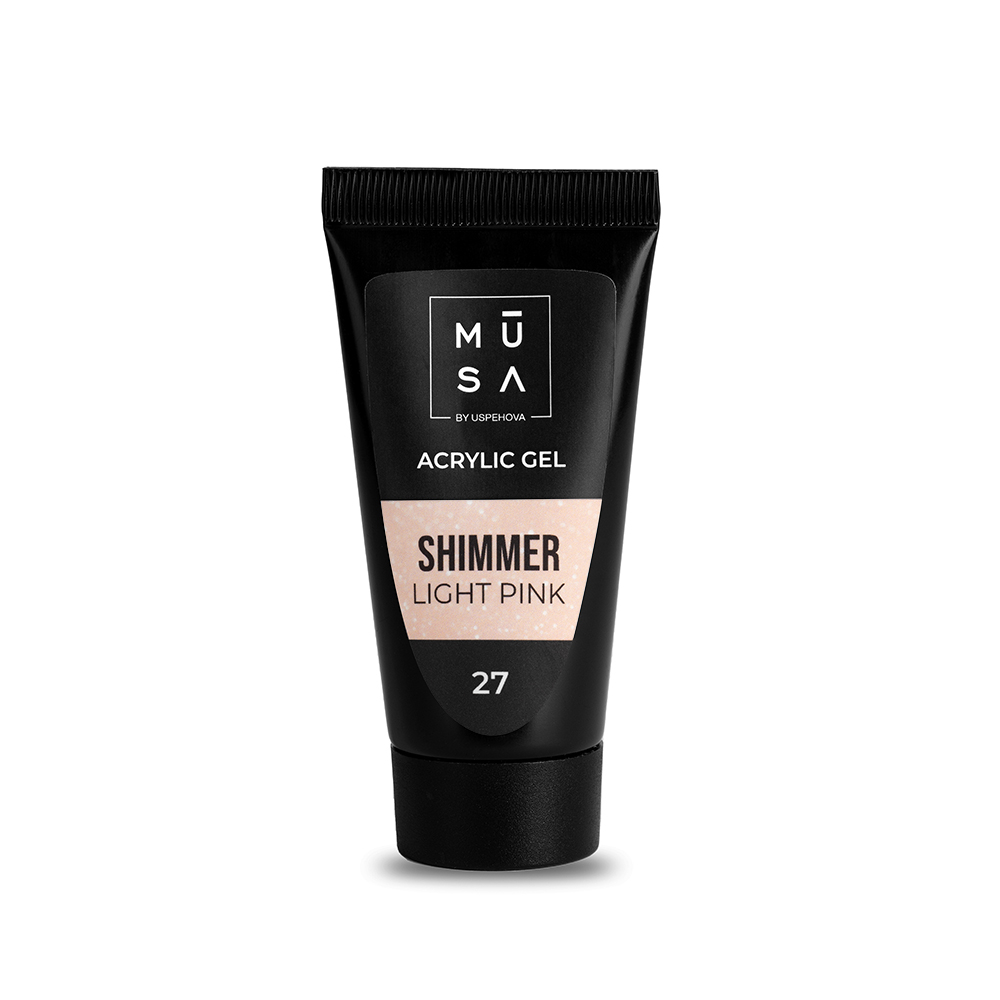 Acrylic Gel 27 - Shimmer Light Pink - 35ml